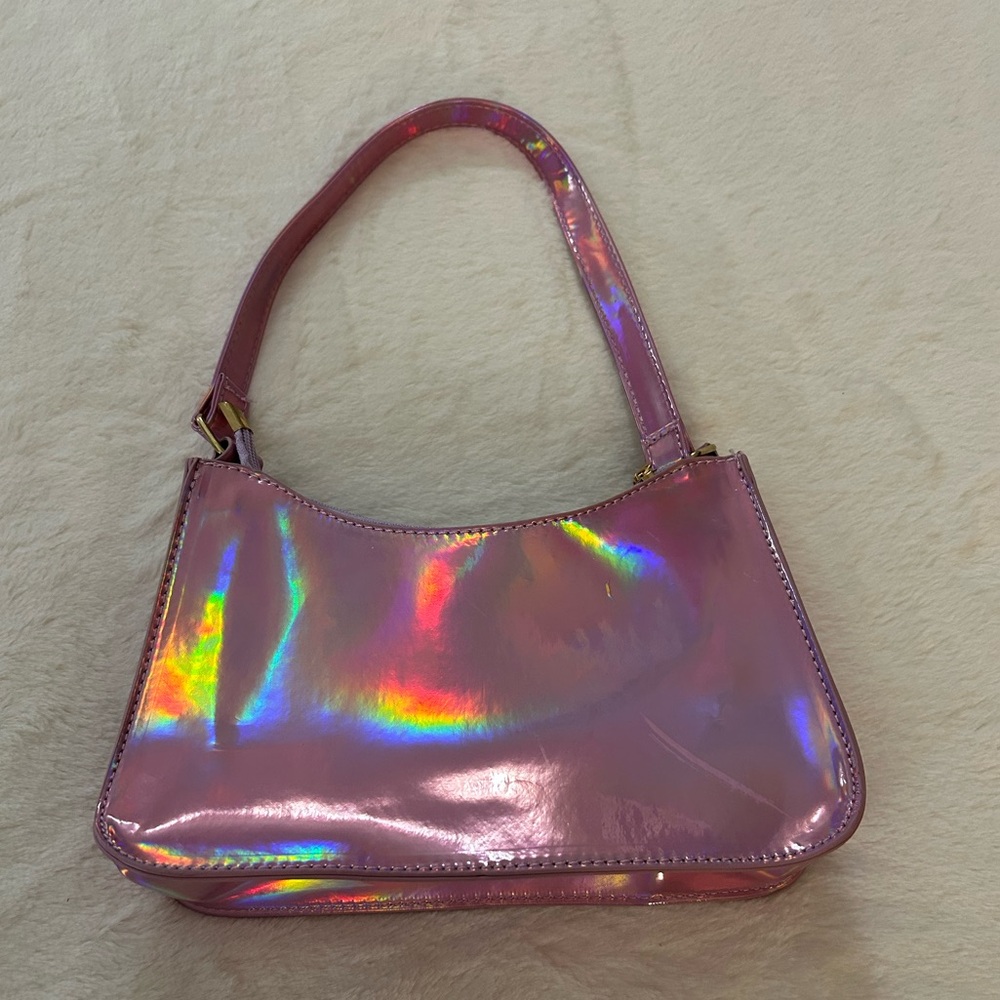 SHEIN Pink Holographic Shoulder Bag